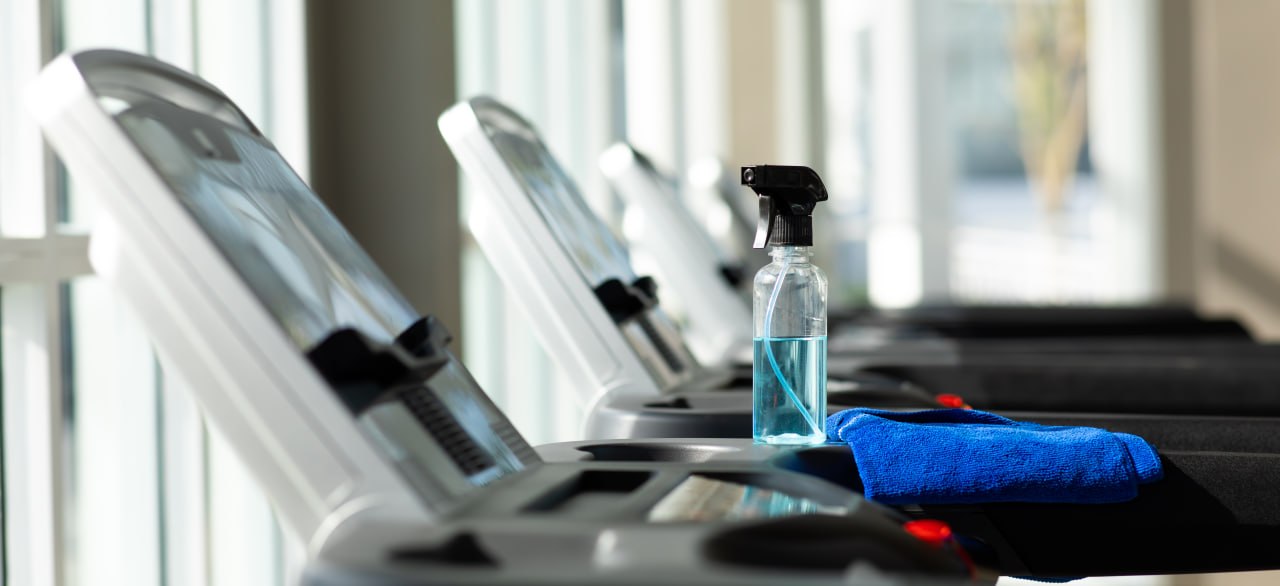 Fitness center cleaning